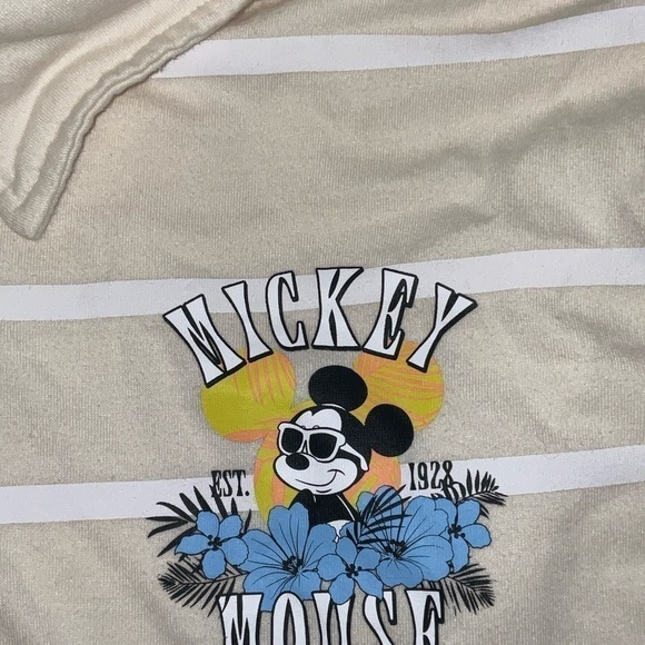 Walt Disney Mickey Mouse men’s polo shirt size 2XL striped Pre own items are as - Picture 4 of 4